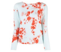 Kaschmirpullover mit abstraktem Print