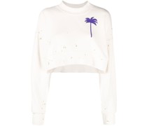 Sweatshirt mit Palmenmotiv