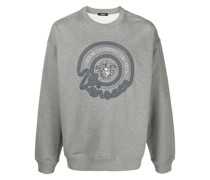 Sweatshirt mit Medusa-Stickerei