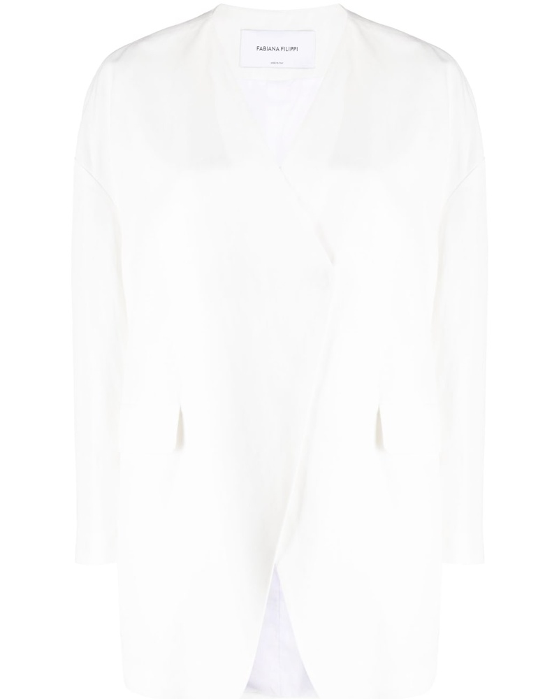 Fabiana Filippi Damen Blazer mit V-Ausschnitt