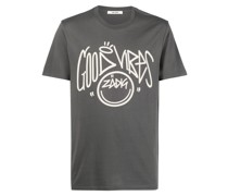 T-Shirt mit Text-Print
