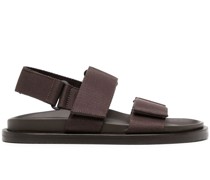 Slingback-Sandalen mit Klettverschluss