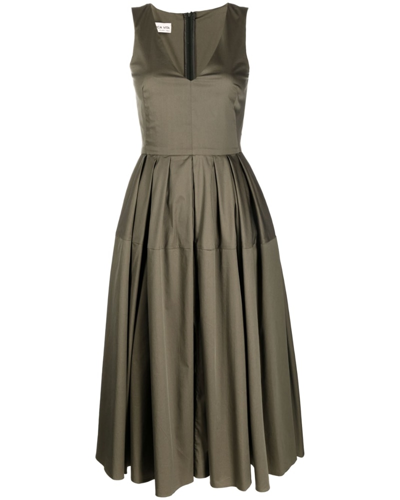Blanca Damen Trägerkleid mit V-Ausschnitt