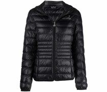 Gefütterte Jacke mit Logo-Print