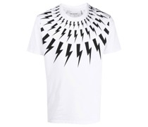 T-Shirt mit Blitz-Print