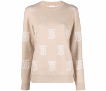 Pullover mit Intarsien-Logo