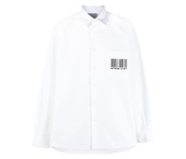 Hemd mit Barcode-Print