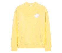 logo-appliqué cotton sweatshirt