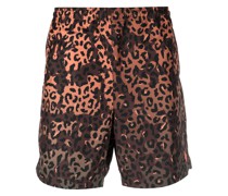 Badeshorts mit Leoparden-Print