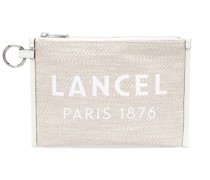 Clutch mit Logo-Print