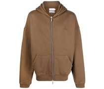 Kapuzenjacke mit Logo-Stickerei