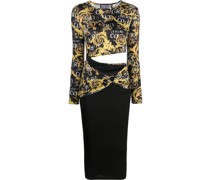 Midikleid mit Couture-Logo