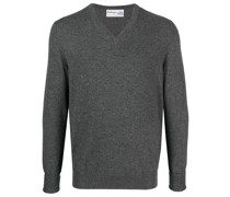 Kaschmirpullover mit V-Ausschnitt