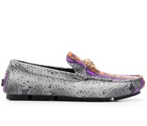 Loafer mit Schlangen-Effekt