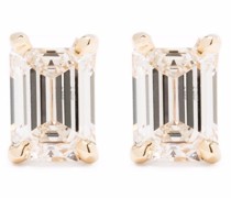 14kt Gelbgoldohrringe mit Diamanten