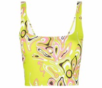 Sport-BH mit abstraktem Print