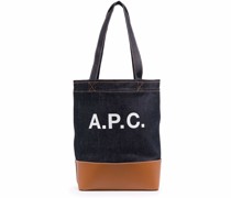 A.P.C. Axel Jeans-Shopper mit Logo-Print