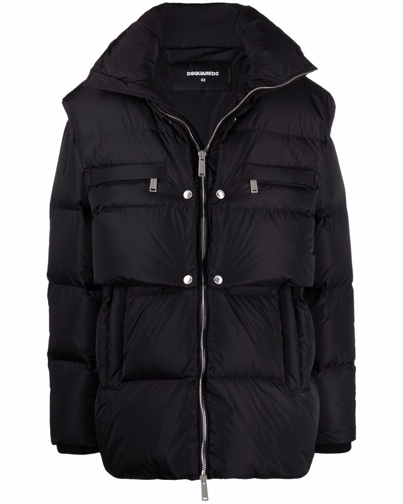 Dsquared2 Damen Steppjacke mit Reißverschluss