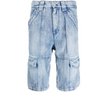 Jeans-Shorts mit aufgesetzten Taschen