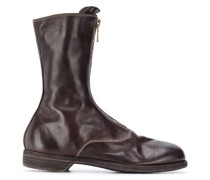 front-zip ankle boots
