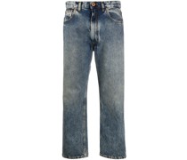 Halbhohe Cropped-Jeans