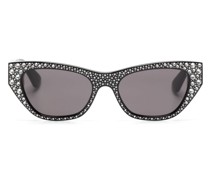 Cat-Eye-Sonnenbrille mit Strass