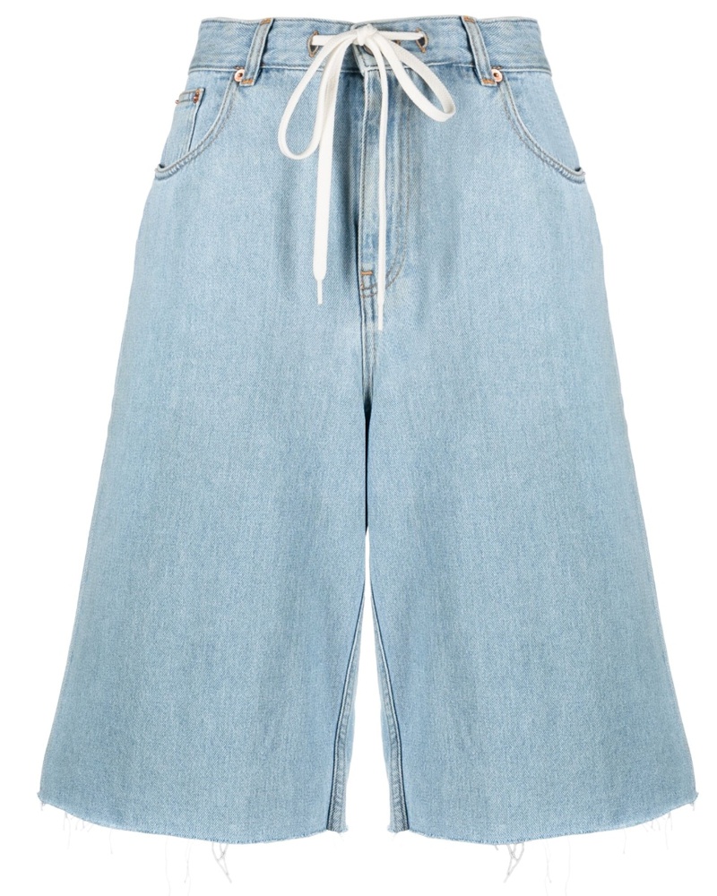 Maison Margiela Damen Jeans-Shorts mit Kordelzug Maison Margiela Damen Jeans-Shorts mit Kordelzug
