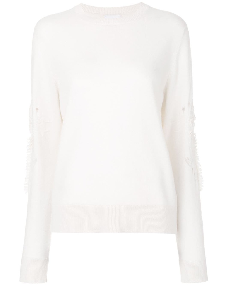 Barrie Damen Pullover mit Rundhalsausschnitt