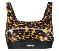 Sport-BH mit Leoparden-Print