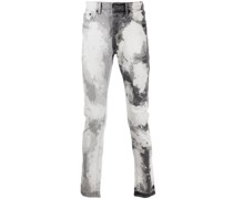 Schmale Jeans mit Bleach-Effekt