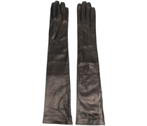 Ellenbogenlange Lederhandschuhe