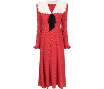 Gepunktetes Midikleid