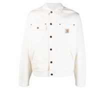 Jeansjacke mit Logo-Patch