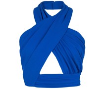 halterneck crossover-straps top