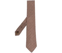 Krawatte aus Leinen mit Print