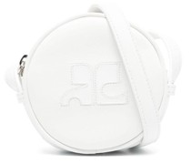 logo-patch leather mini bag