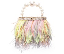 Handtasche mit Federn