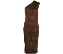 Drapiertes Ira One-Shoulder-Midikleid