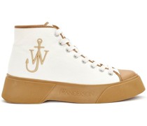 High-Top-Sneakers mit Logo-Print