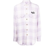 Tweed-Hemd im Oversized-Look