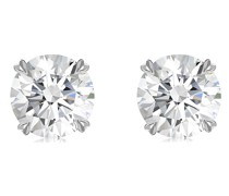 18kt Weißgoldohrstecker mit Diamanten