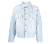 Zweifarbige Jeansjacke