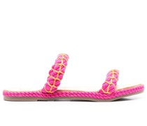 Sandalen mit Flechtmuster