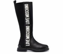 Overknee-Stiefel mit Logo
