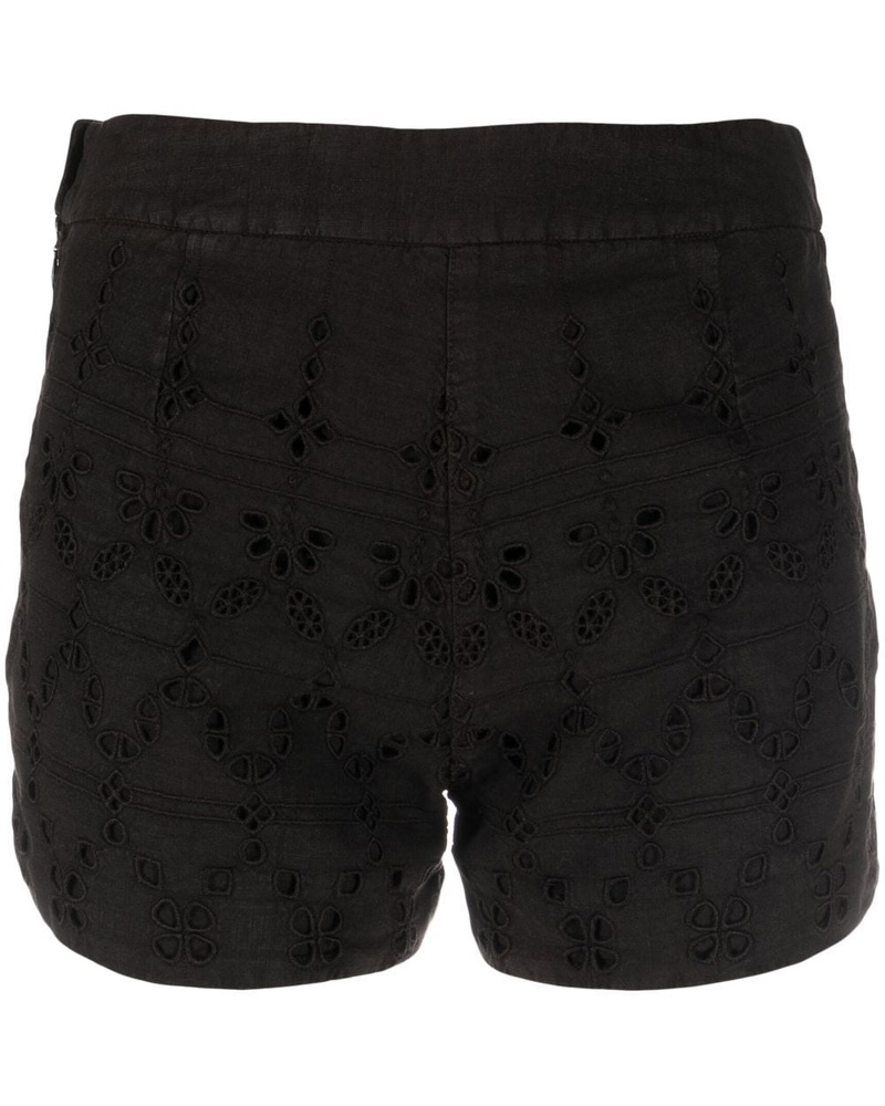 120% Lino Damen Leinenshorts mit Ösen
