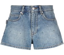 Jeans-Shorts mit Strass