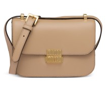 Schultertasche mit Logo-Schild