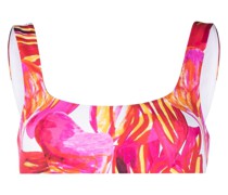 Bikinioberteil mit abstraktem Print