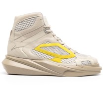 High-Top-Sneakers mit Kontrasteinsätzen