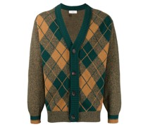 Cardigan mit Argyle-Muster